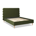 Stockholm - Modern Wavy Headboard Platform Bed