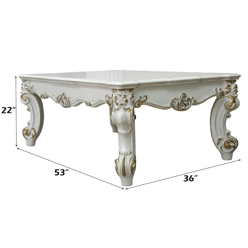 Vendom II - Coffee Table - Antique Pearl Finish