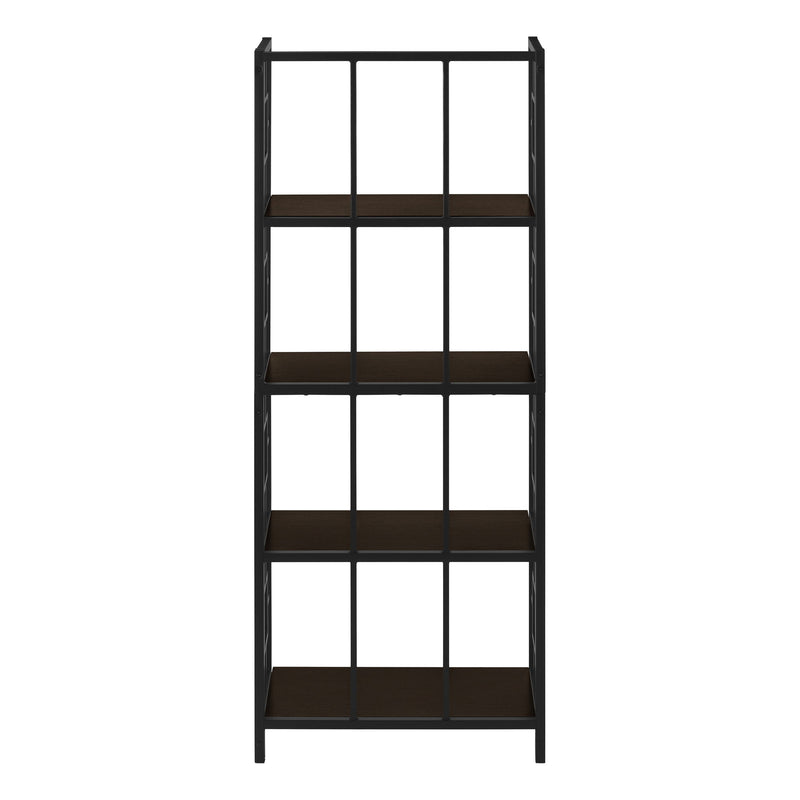 Bookshelf, Bookcase, Etagere, 4 Tier, For Office, Contemporary & Modern - Espresso