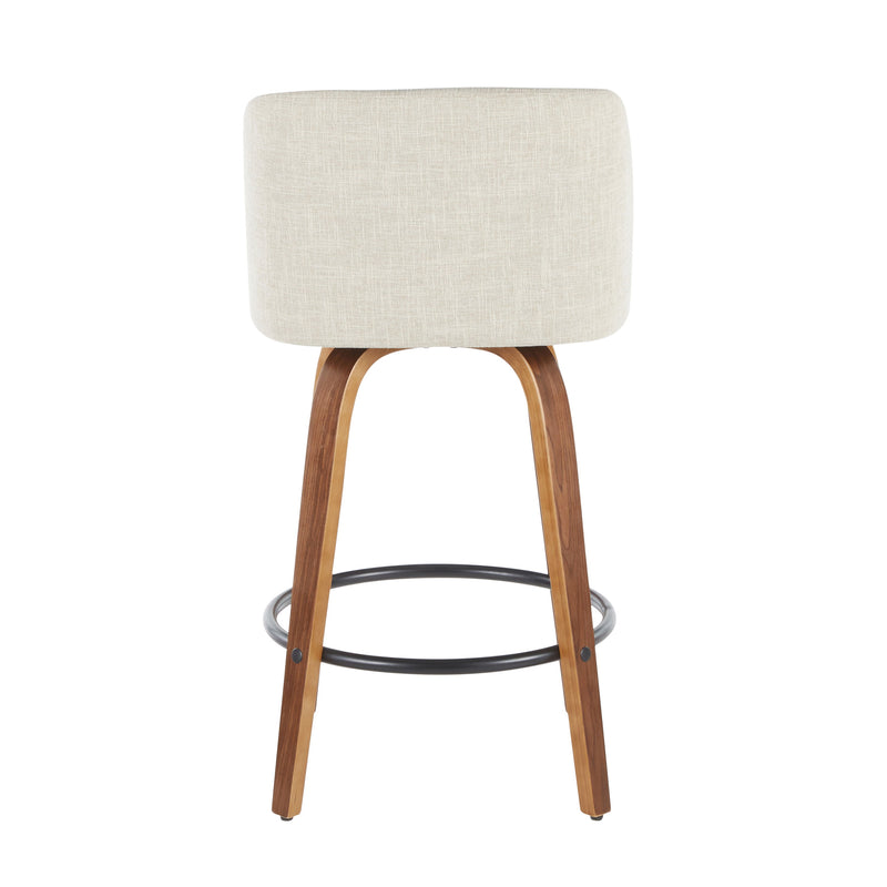 Toriano - Mid-Century Modern Counter Stool (Set of 2)