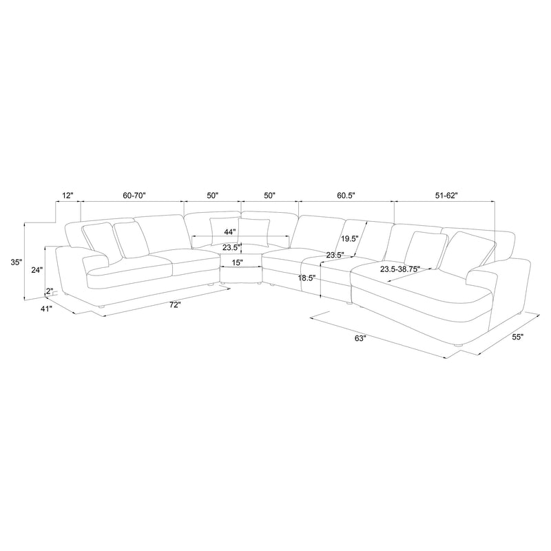 Emberson - Upholstered Modular Sectional Sofa