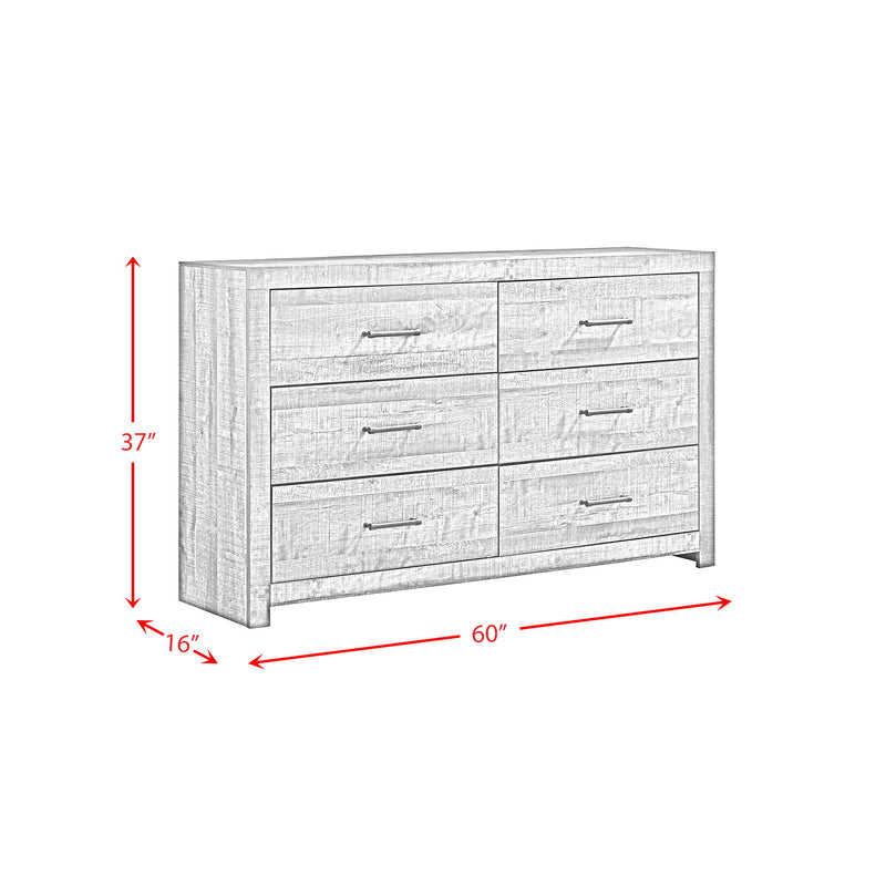 Bailey - 6-Drawer Dresser - Walnut