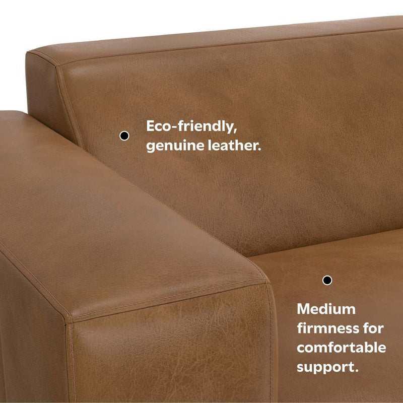 Rex - Left Arm Sofa Module - Brown