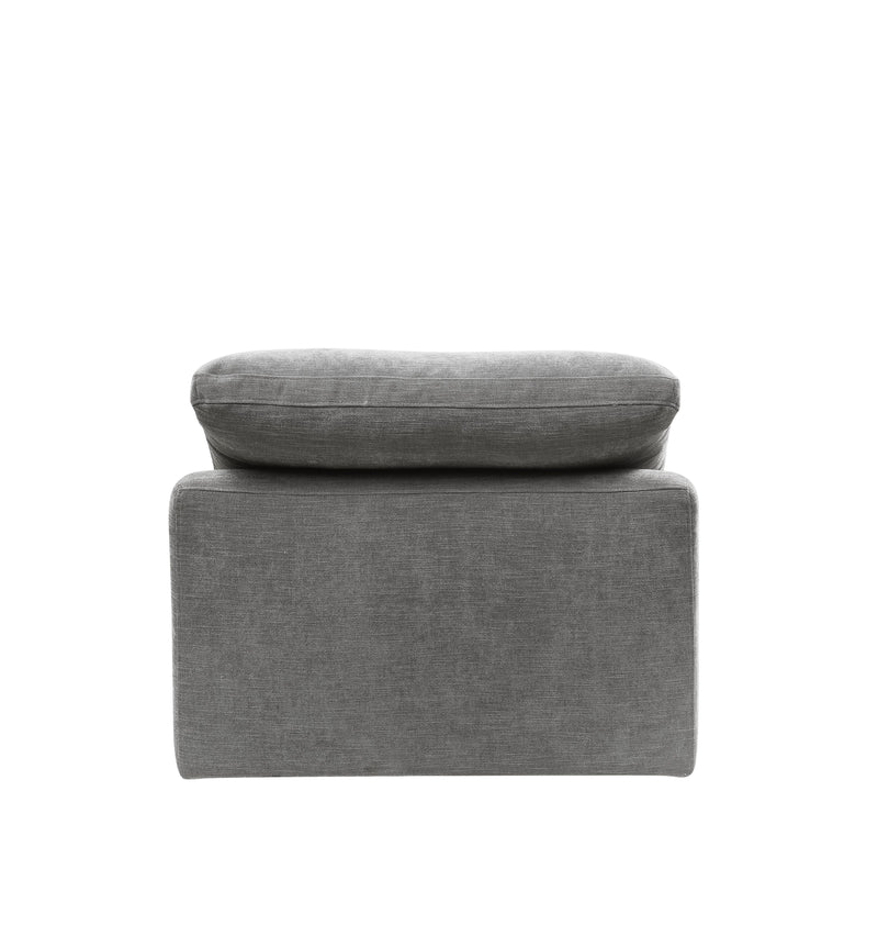 Naveen - Linen Modular Sectional Sofa With Ottoman - Gray