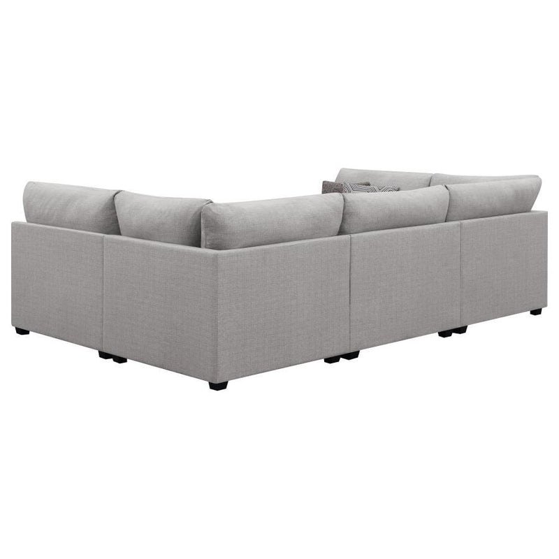 Cambria - 4 Piece Upholstered Modular Sectional Sofa - Gray