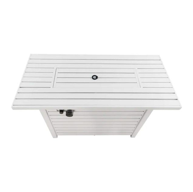 Propane / Natural Gas Outdoor Steel Fire Pit Table With Lid