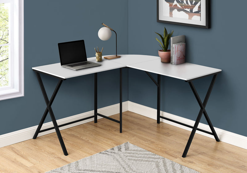 Computer Desk, Home Office, Corner, L Shape, Laptop, Contemporary / Modern