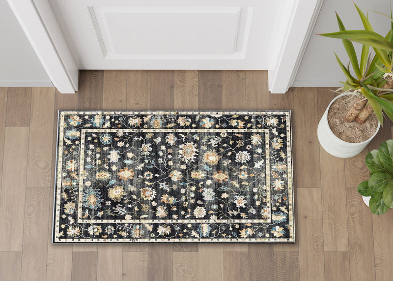 Fenix - Accent Rug - Black / Gray