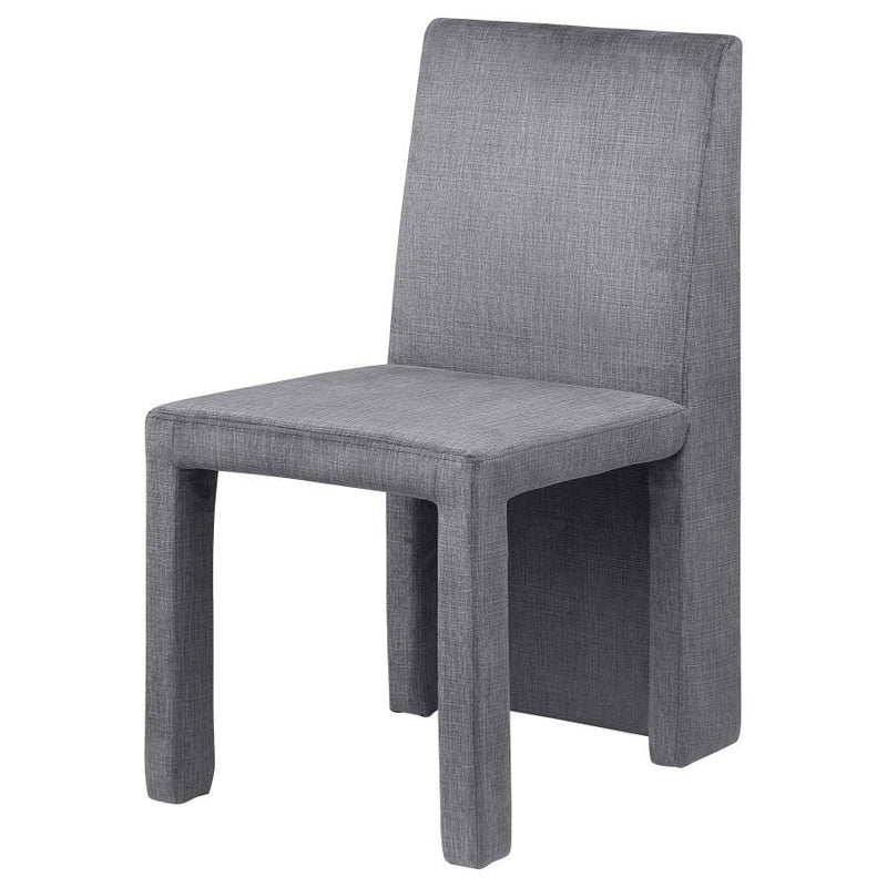 Tordera - Velvet Upholstered Dining Side Chair (Set of 2) - Gray