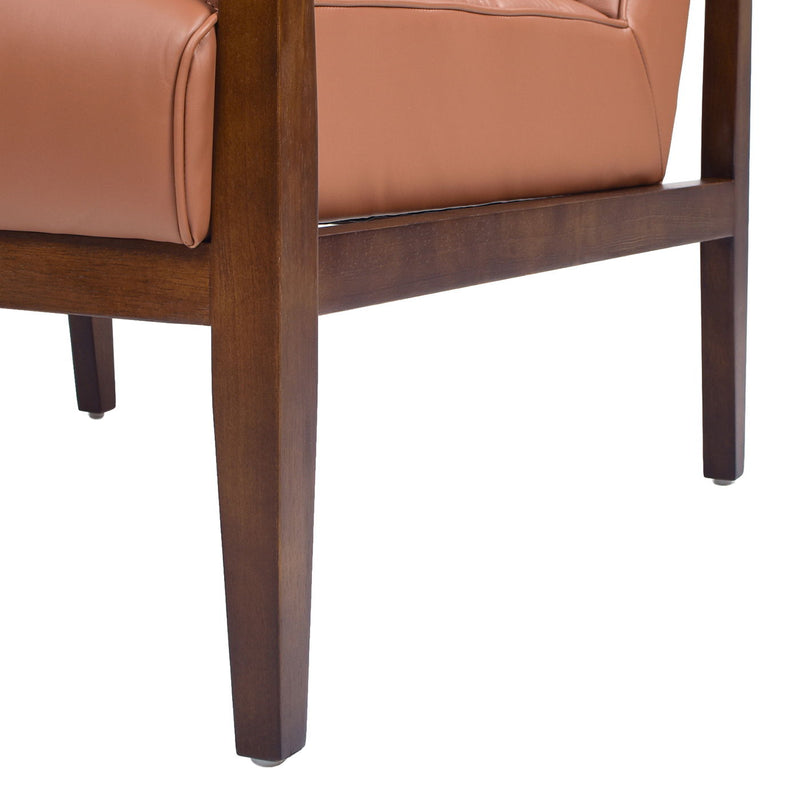 Kenneth - Modern Transitional Lounge Accent Chair - Brown