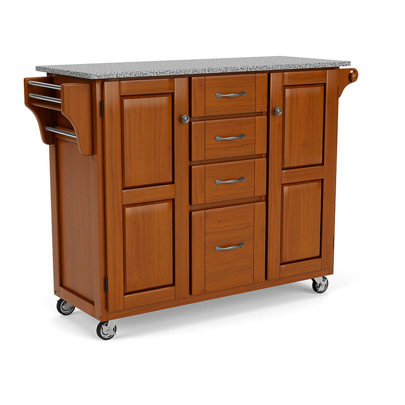 Create-A-Cart - Kitchen Cart - Pepper Granite Top