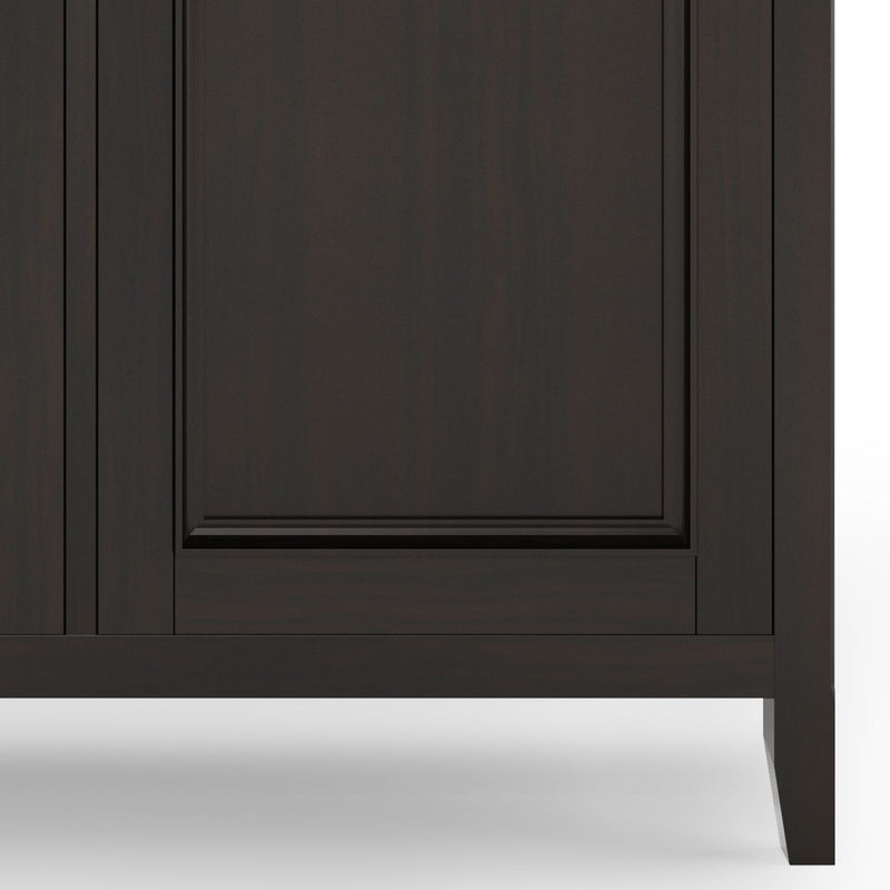 Amherst - Wide 3 Door Storage Cabinet - Hickory Brown