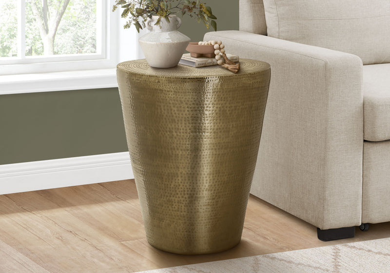 Drum Accent Side Table, Elegant Design