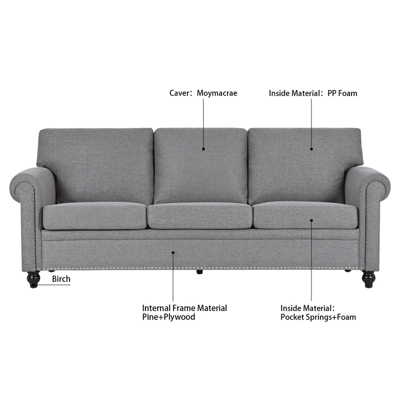 3 Seater Sofa - Gray