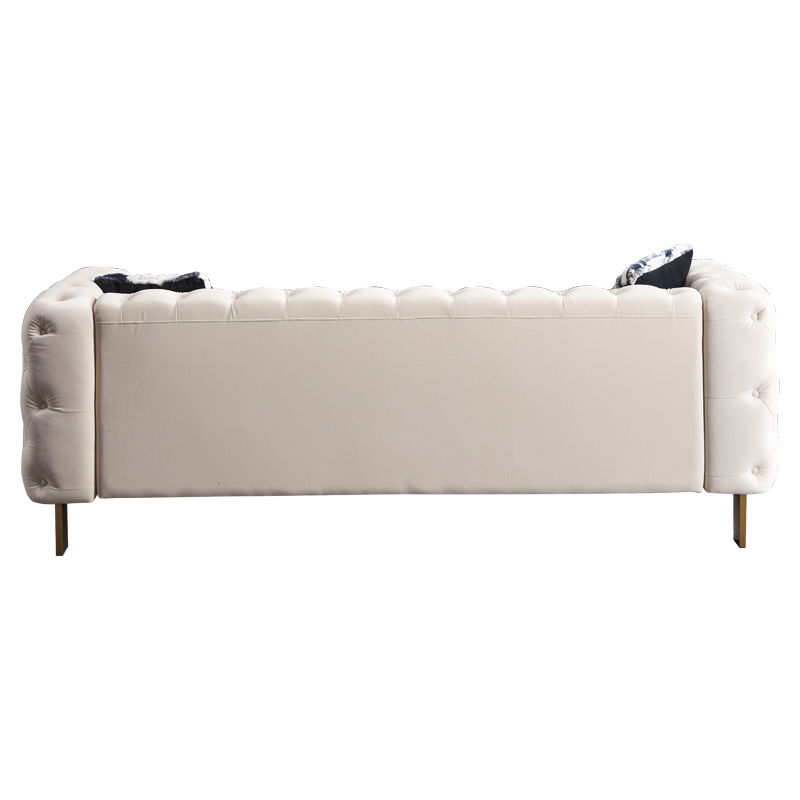 Chesterfield - Modern Tufted Velvet Living Room Sofa, 84.25''W Couch