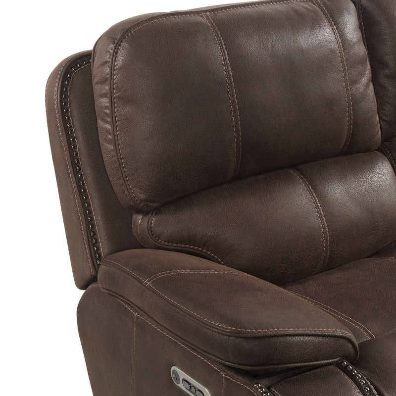 Atlantis - Power Motion Sofa With Power Headrest - Heritage Coffee