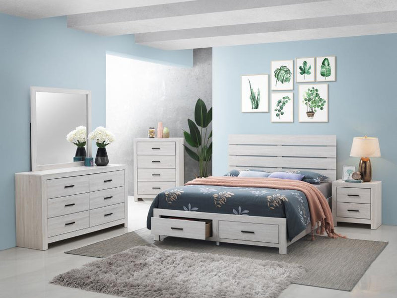 Brantford - Wood Storage Panel Bed