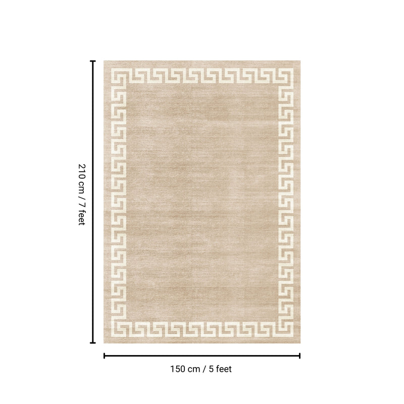 Toucan - Washable Non - Slip Area Rug - Beige