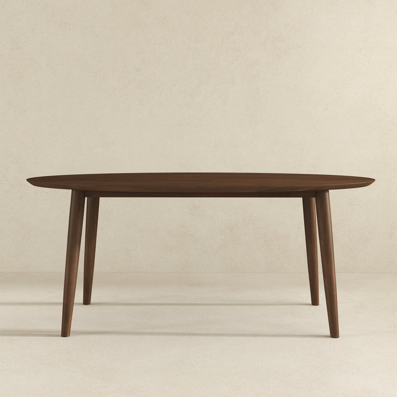 Ada - Mid-Century Modern Style Oval Dining Table