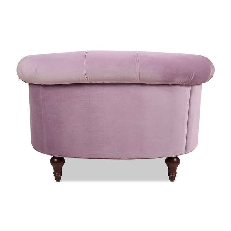 La Rosa - Victorian Tufted Upholstered Accent Chair - Lavender