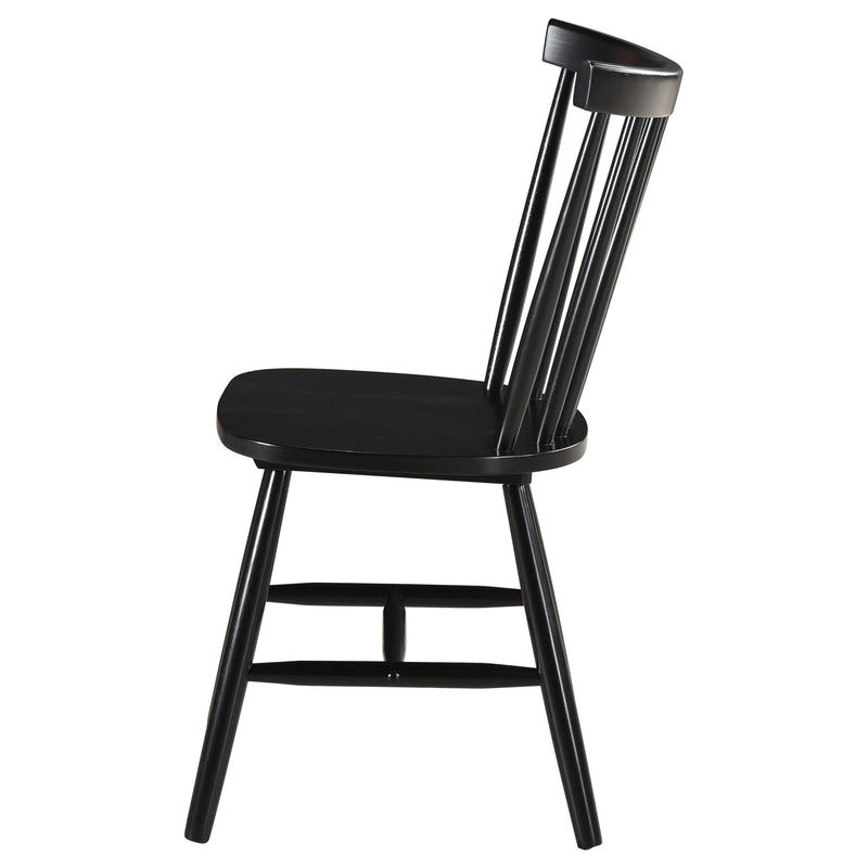 Hollyoak - Windsor Wood Dining Side Chair (Set of 2) - Black