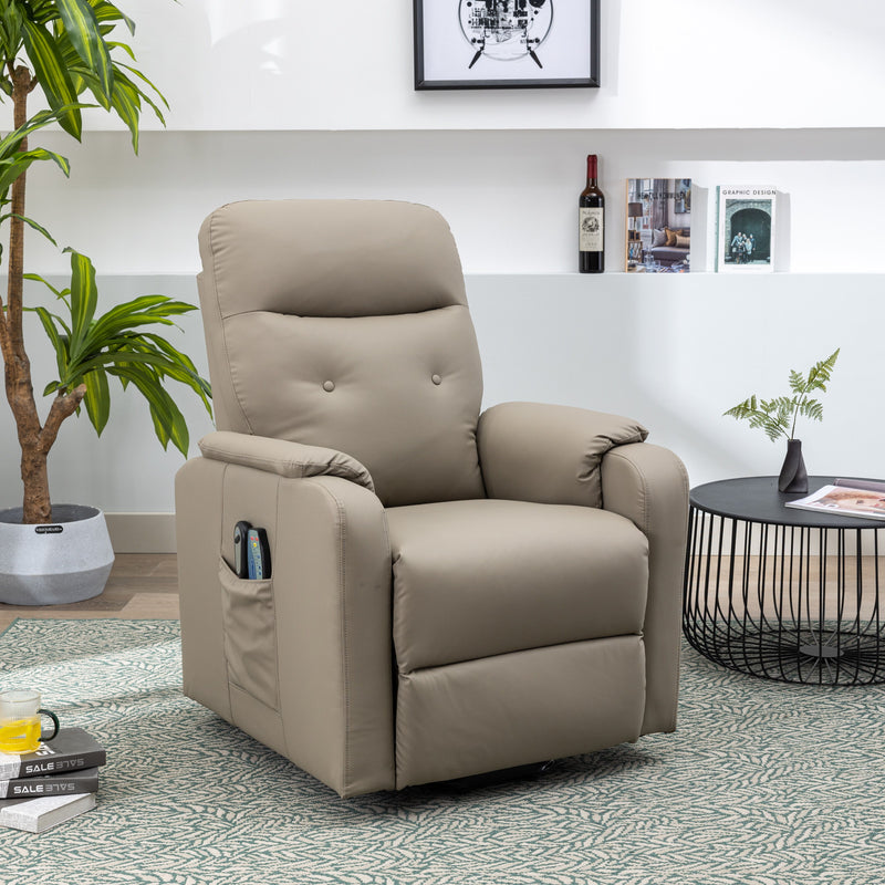 Massage Recliner Chair Electric Power Lift Chairs With Side Pocket, Adjustable Massage And Heating Function For Adults And Seniors