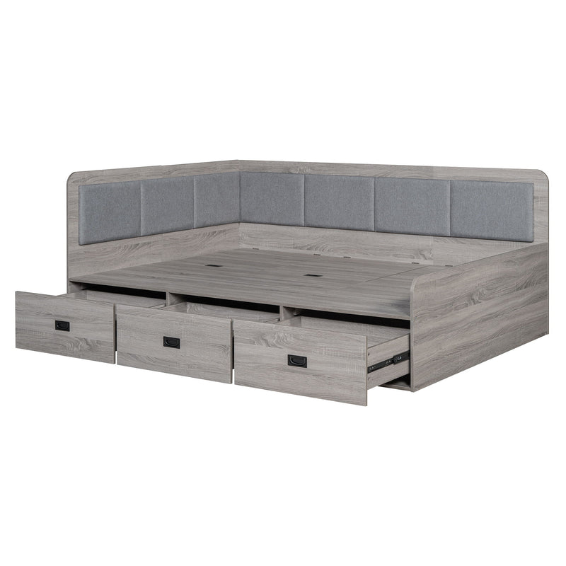 Daybed With Three Drawers And Three Storage Compartments