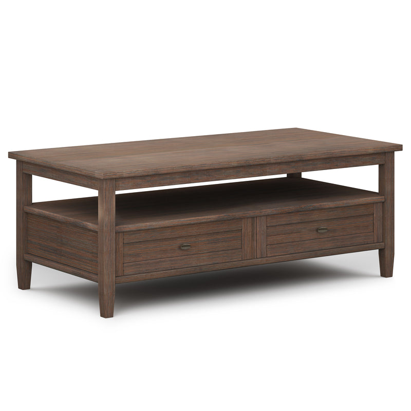 Warm Shaker - Coffee Table - Farmhouse Brown