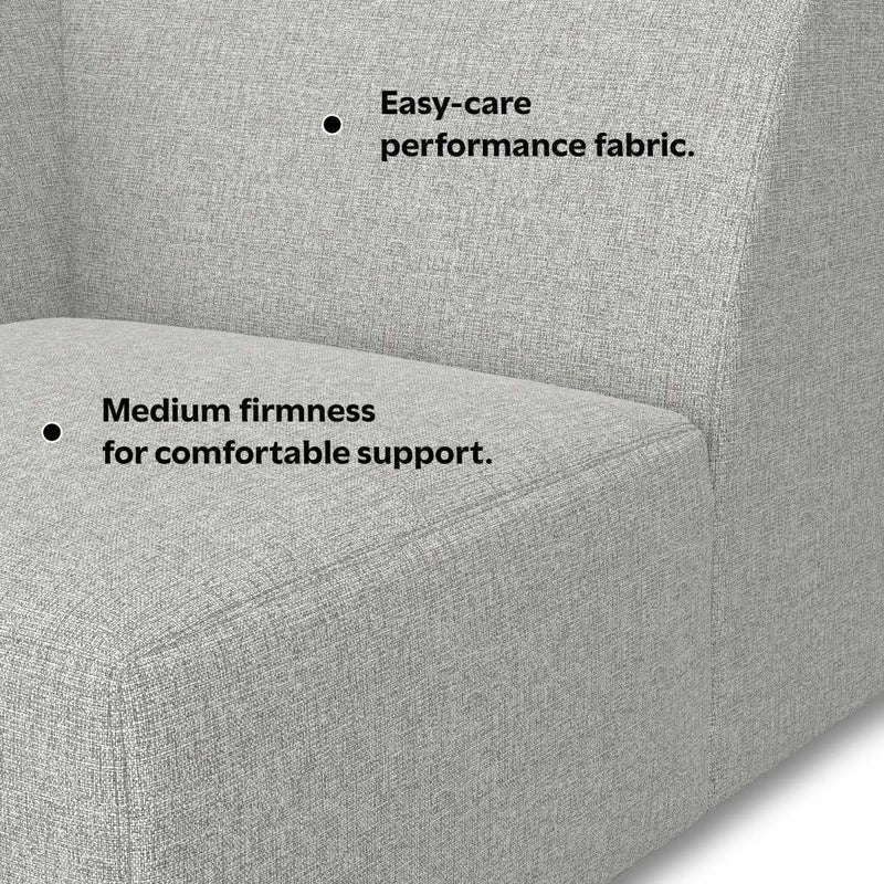 Rex - Corner Sofa Module - Gray