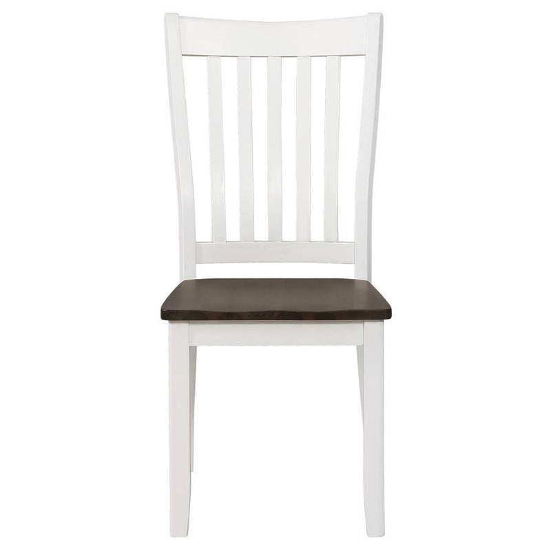 Kingman - Wood Dining Side Chair (Set of 2) - Distressed White - Atlantic Fine Furniture Inc