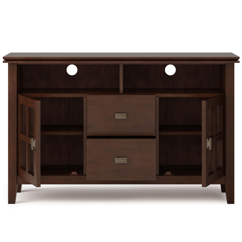 Artisan - TV Media Stand, Handcrafted - Russet Brown