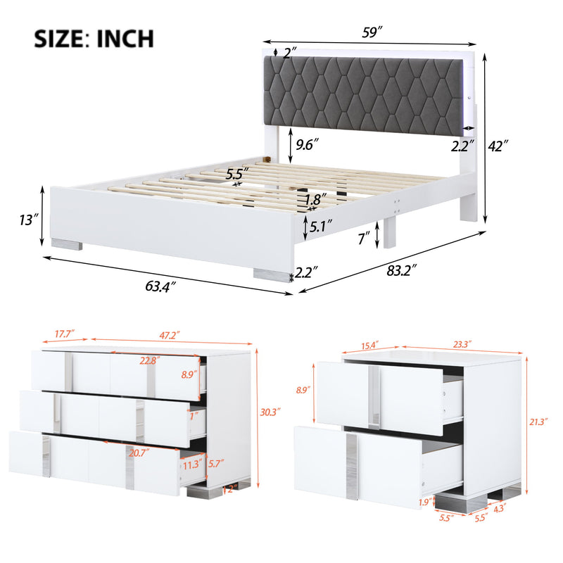 Upholstered Bedroom Set