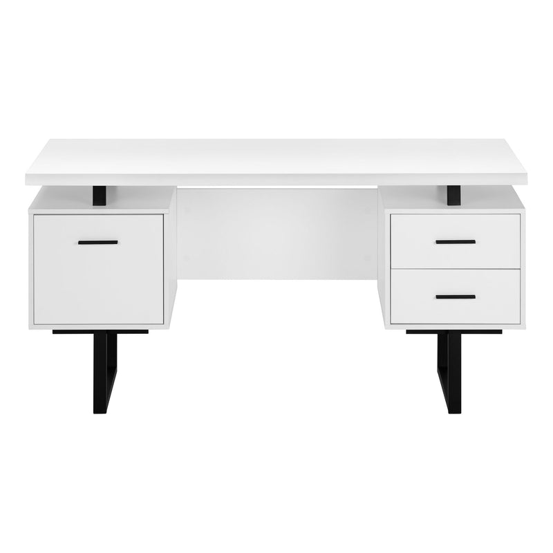 Computer Desk For Home Office, Laptop, Left, Right Set - Up, Storage Drawers, Contemporary & Modern