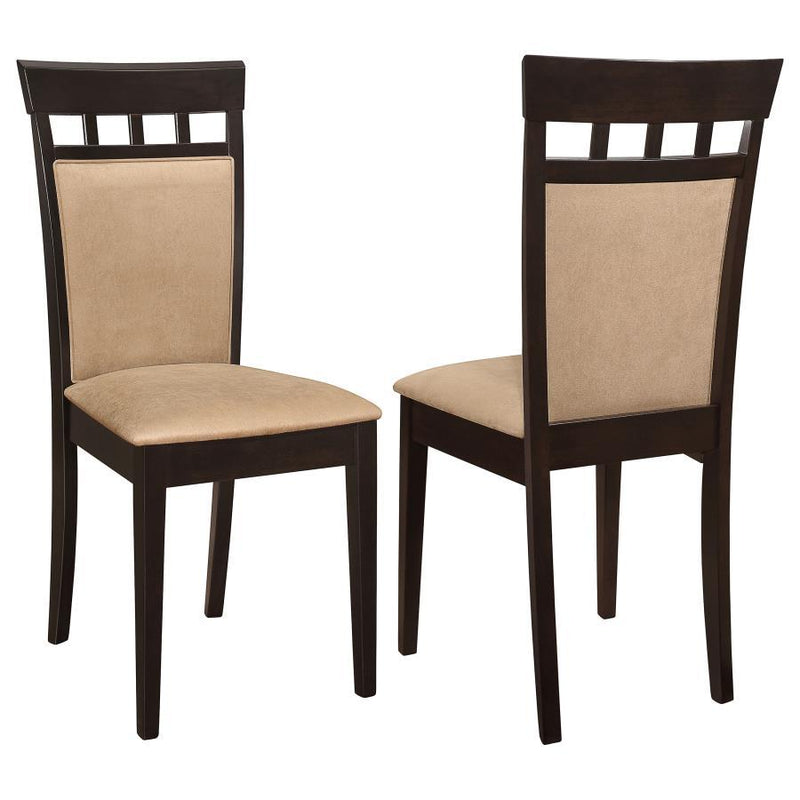 Gabriel - Closed BackSide Chairs (Set of 2) - Cappuccino - Atlantic Fine Furniture Inc