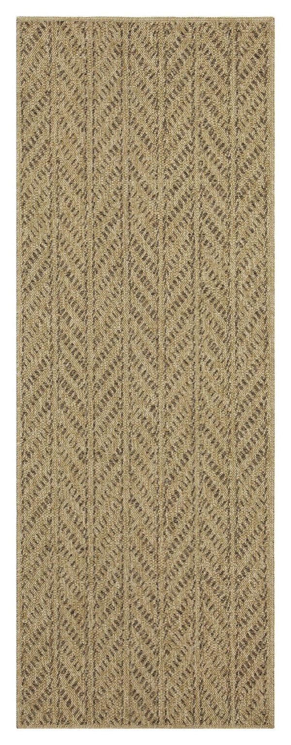 Earth - 2'7" X 7'3" Indoor, Outdoor Area Rug - Natural, Mocha