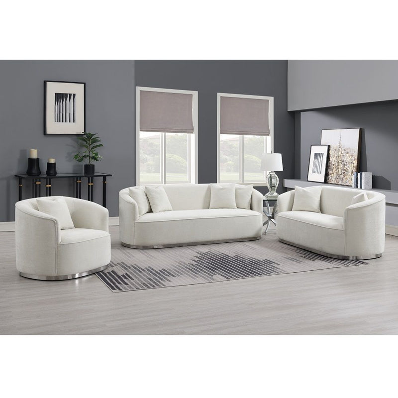 Odette - Sofa With 4 Pillows - Beige