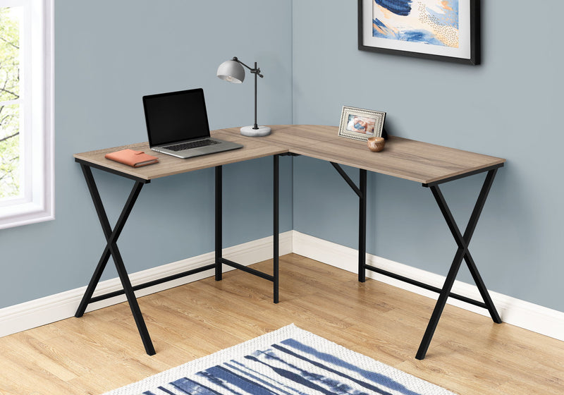 Computer Desk, Home Office, Corner, L Shape, Laptop, Contemporary / Modern