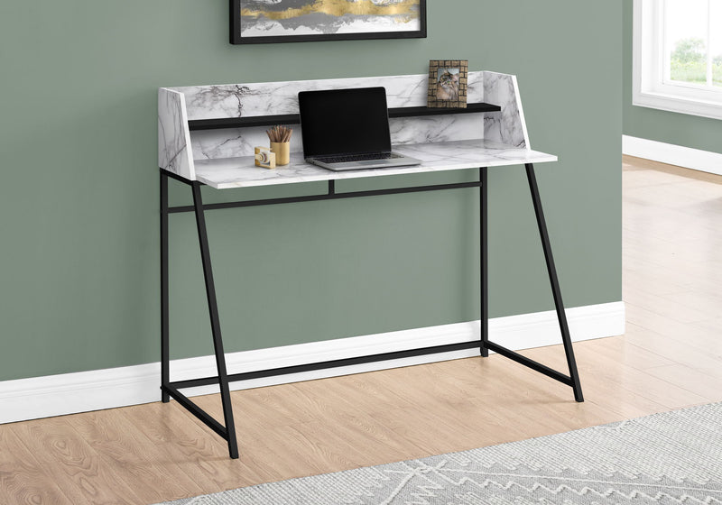 Computer Desk For Home Office Laptop, Storage Shelves, Contemporary & Modern