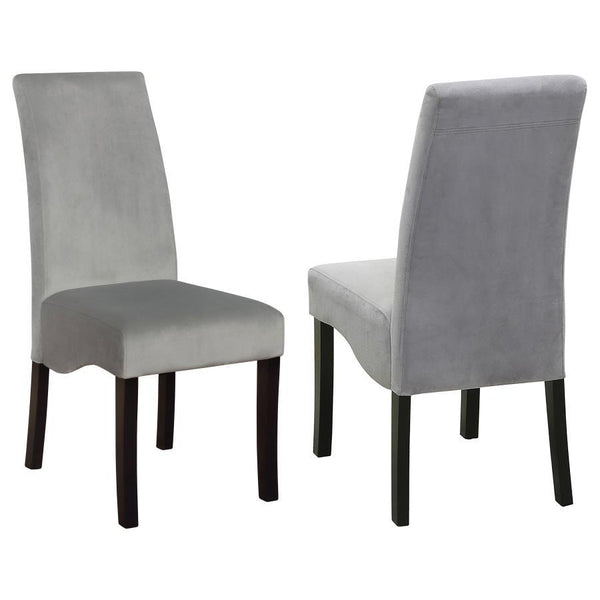 Stanton - Upholstered Dining Side Chairs (Set of 2) - Gray - Atlantic Fine Furniture Inc