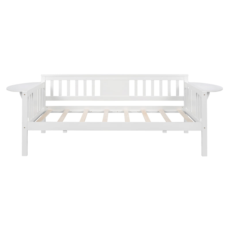 Twin size Daybed, Wood Slat Support, White