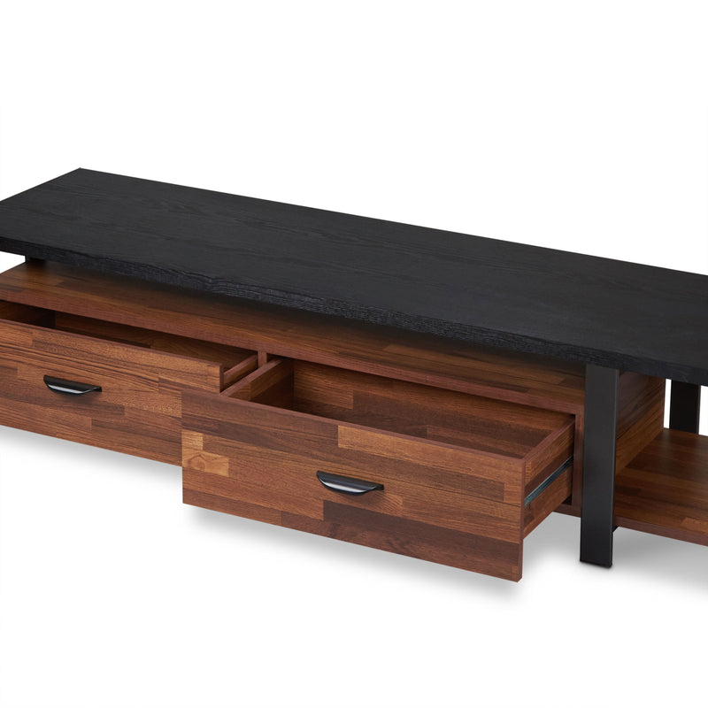 Elling - TV Stand - Walnut / Black