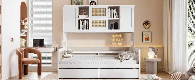 Daybed And All In One Cabinet And Shelf