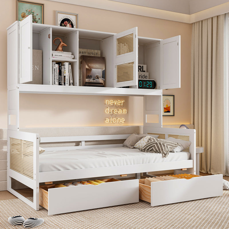 Daybed And All In One Cabinet And Shelf