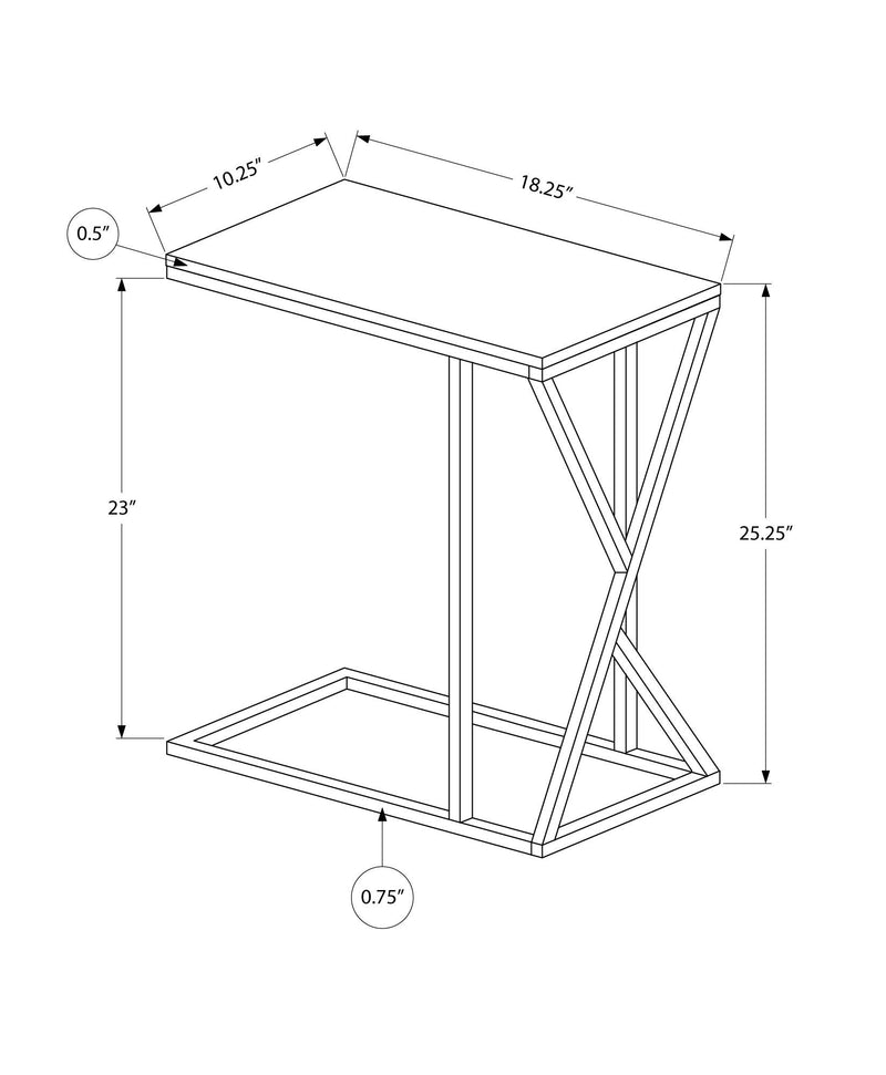 Accent Table C - Shaped, Contemporary & Modern