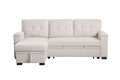 Lucca II - 84.5"W Reversible Sleeper Sectional Sofa with Storage Chaise