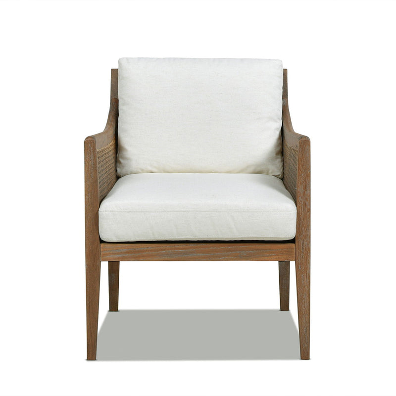 Ontario - Upholstered Accent Arm Chair - Natural White