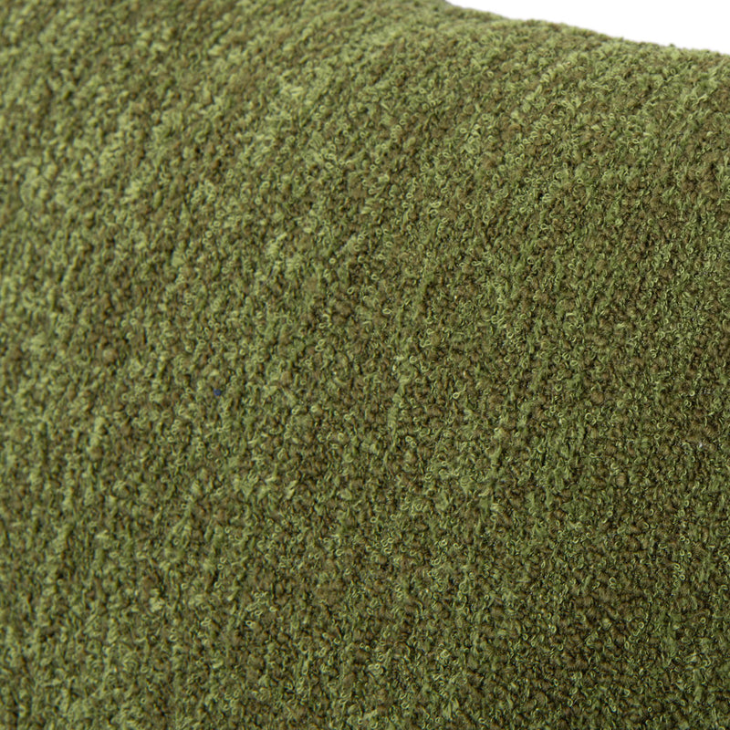 Astrid - Square Accent Throw Pillow Cover With Feather Insert - Moss Green