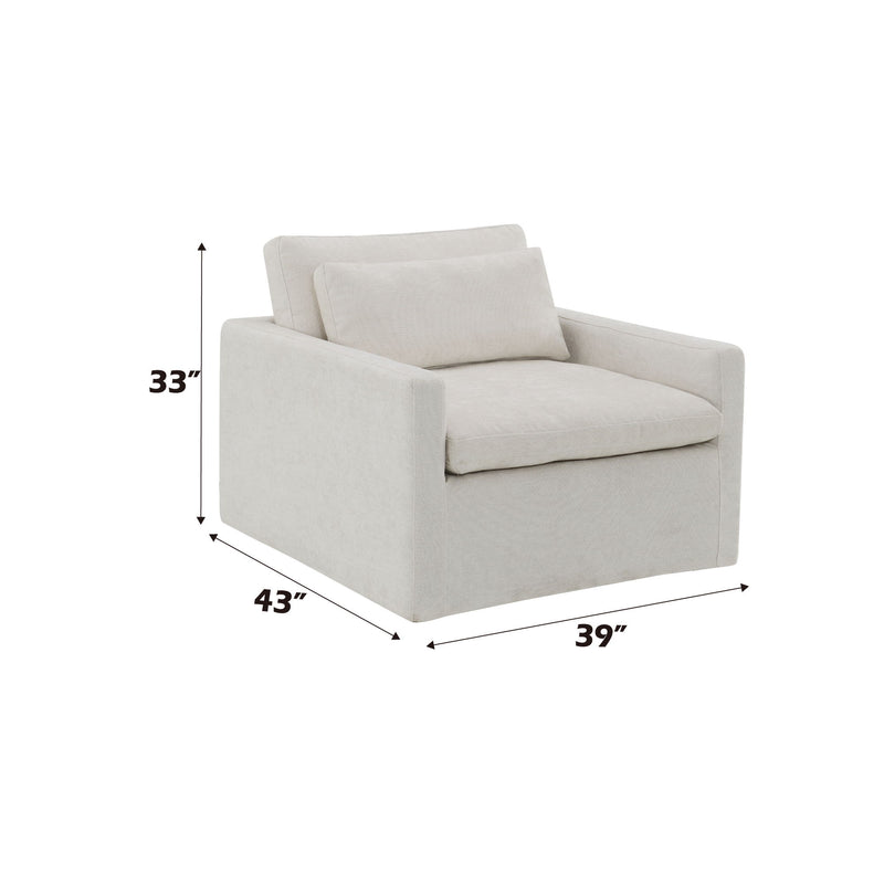 Naveen - Swivel Chair With 1 Toss Pillow