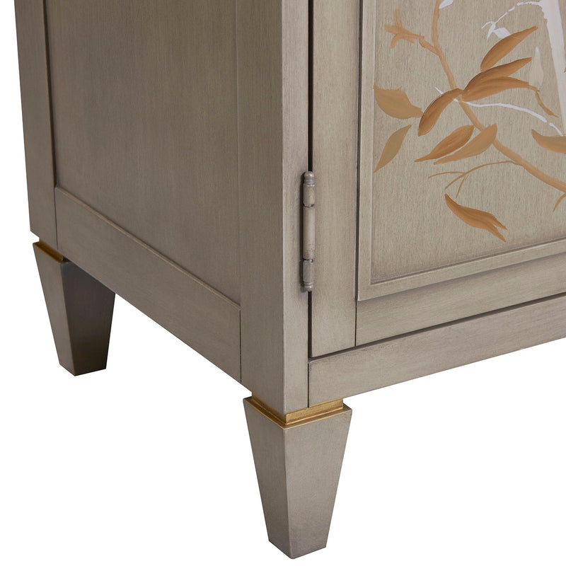 Dauphin - Handpainted Entryway Storage Cabinet - Gray Cashmere