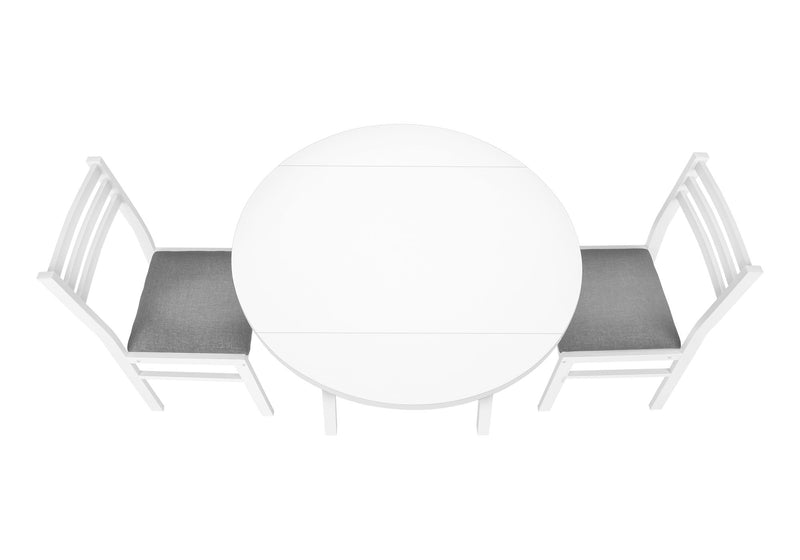 3 Pieces Dining Table Set, Small, Drop Leaf, Contemporary & Modern